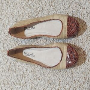 Michael by Michael Kors Burnt Orange Hanna Ballet Flats Sz 7 NWT